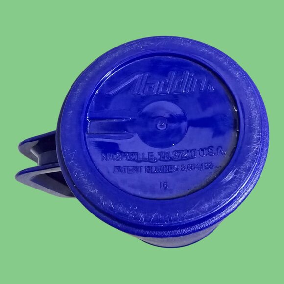 Vtg Joe Camel Aladdin Travel Mug Cup "Smooth Character" 20 oz Blue Made In USA - Picture 9 of 9